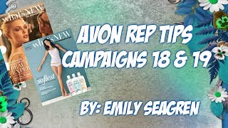 Avon Representative Sales Tips - Campaigns 18 & 19