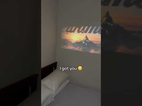 Way better than any tv 🤭 #miniprojector #projector #portableprojector