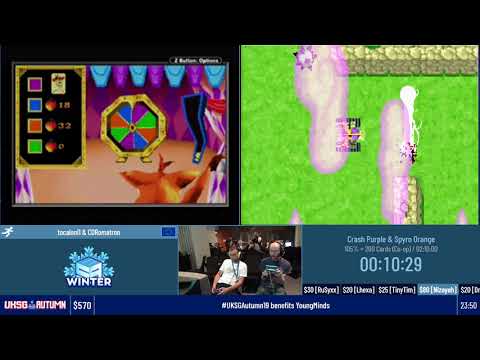 Crash Purple & Spyro Orange (105% + 200 Cards (Co-op)) #UKSGAutumn19