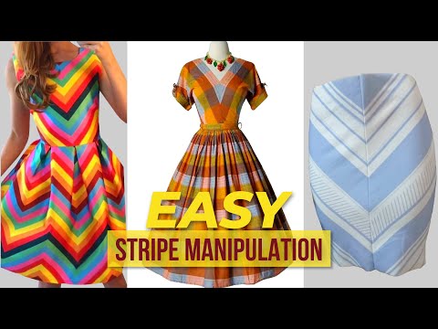 How to MATCH STRIPES When Sewing | MATCHING FABRIC STRIPES