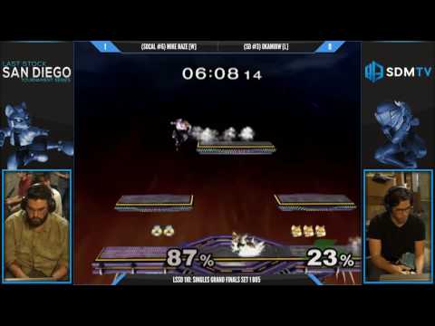 LSSD 110 - OkamiBW (Sheik/Marth) vs. Mike Haze (Fox/Puff)  - SSBM Grand Finals Set 1 - Smash Melee