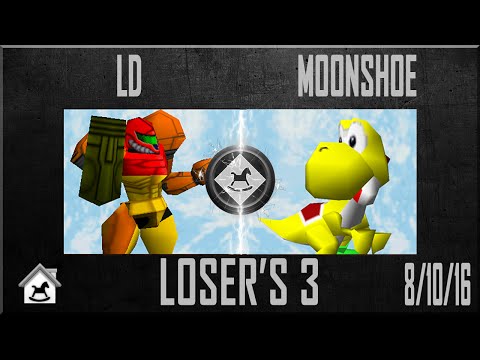 Darkhouse 12 - LD (Samus) Vs. Moonshoe (Yoshi) Super Smash Bros - SSB64