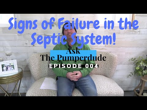 signs of septic system and drain field failure
