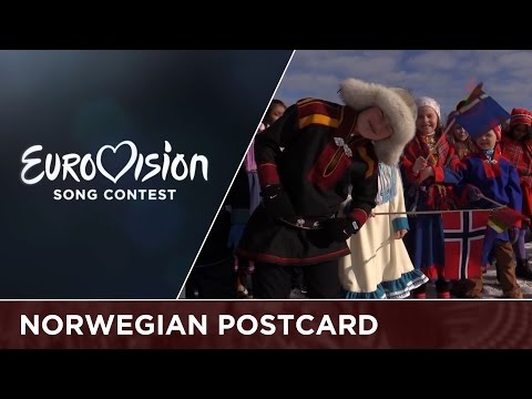 Frosty postcard recording with 'Icebreaker' Agnete from Norway