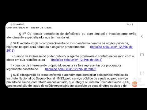 Áudio- Lei 10.741/2003- Estatuto do Idoso