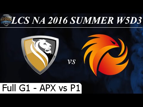 APX vs P1 Game 1 Full 03/07/2016 - LCS NA Summer 2016 W5D3M9 Apex vs Phoenix1