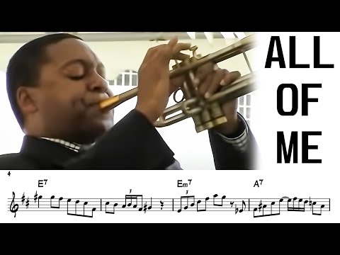 Wynton Marsalis - All Of Me [Transcription] Trumpet Solo Bb