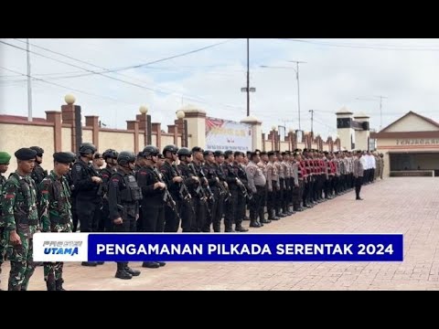 POLRES KUTAI BARAT GELAR APEL SIAGA MASA TENANG PILKADA 2024