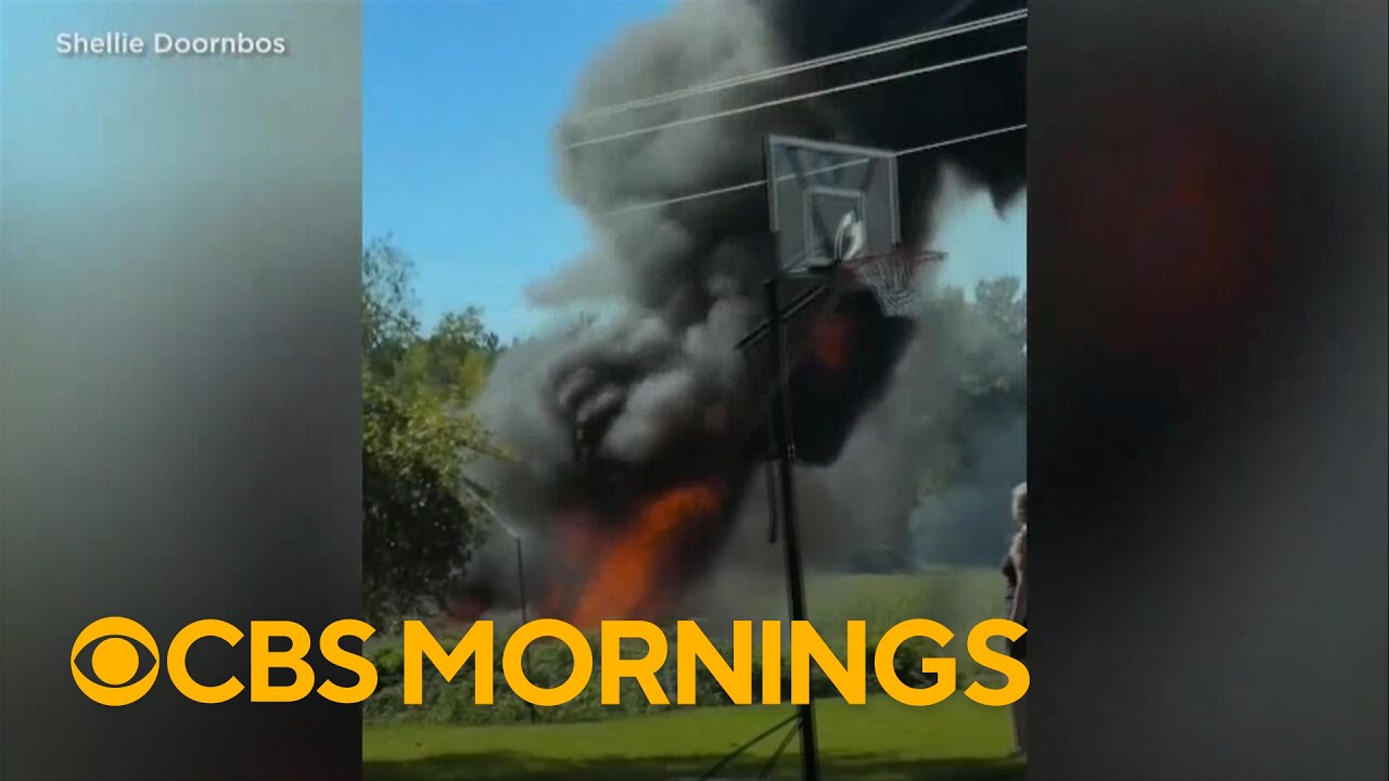 F-16 pilot's narrow escape before fiery plane crash