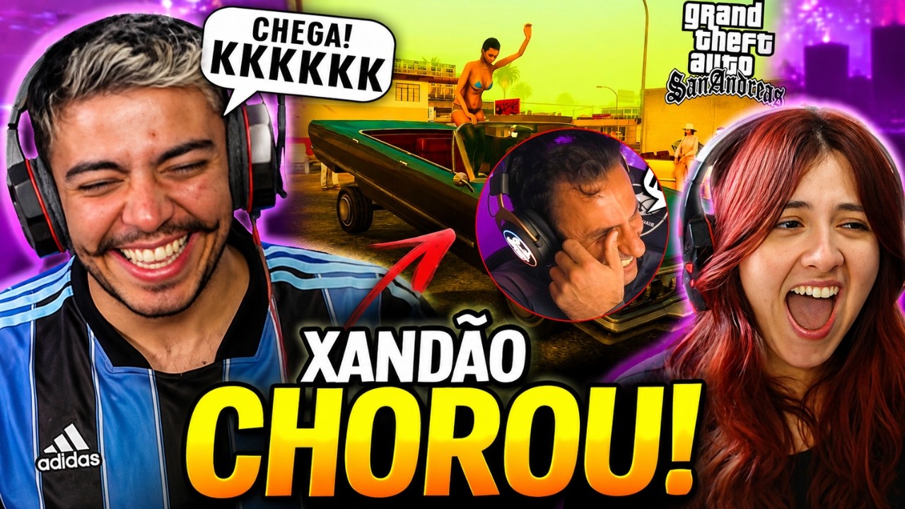 😂 SUPER XANDÃO CHORANDO DE RIR JOGANDO GTA SAN ANDREAS! | REACT