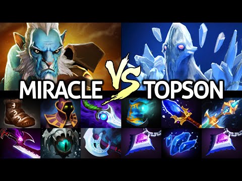 MIRACLE Phantom Lancer Carry VS TOPSON Ancient Apparition Mid New Meta 7.28 Dota 2