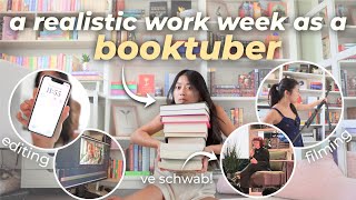 what a REALISTIC work week as a booktuber *actually* looks like 📚👀