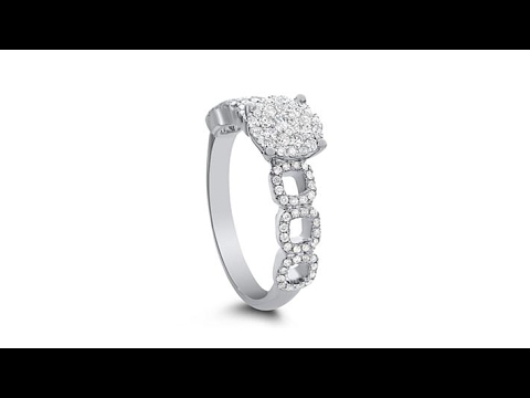 Diamond Couture 14K 0.5ctw Diamond Link Band Ring