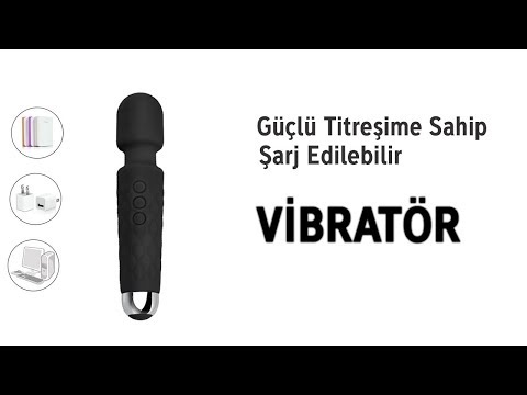 Silikon Güçlü Titreşime Sahip Şarj Edilebilir Masaj ve Orgazm Vibratörü