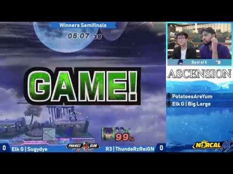 "Ascension 8/18/18" - Elk G | Sugydye (G&W) v. R3 | ThundeRzReiGN (Ike/Fox/CF) - Winners Semis