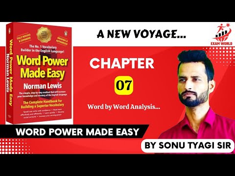 Chapter 07 - Word Power Made Easy || Best for English Vocabulary || Learn all ROOT WORDS