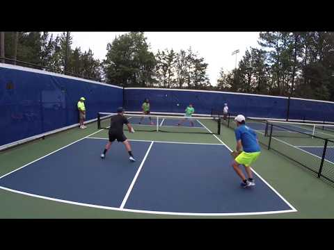 EPIC KNIFE FIGHT ON THE COURT!!!  2020 pickleball highlight of the year. It gets no better than this
