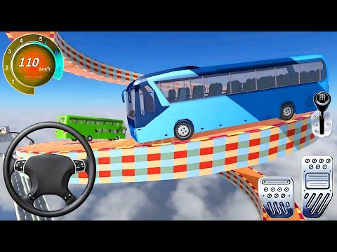 Mega Ramp Bus Stunts Crazy Bus Driving Game
