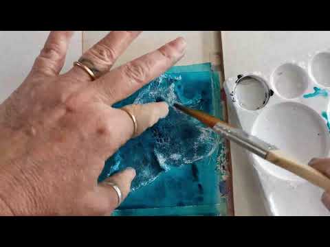Acrylic ink painting tecniques|Acrylic Ink| bandage|how to paint in Acrylics|How to paint