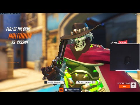 POTG! TOP 500 CASSIDY! GALE CASSIDY OVERWATCH 2 SEASON 5 GAMEPLAY