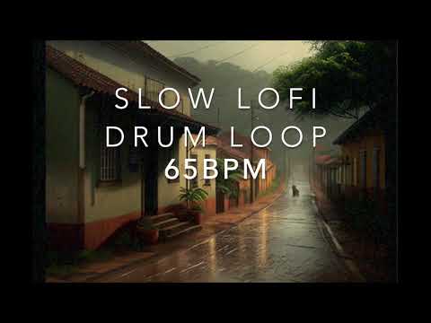 Free Drum Loop -  Slow 65 BPM LOFI Drum Loop