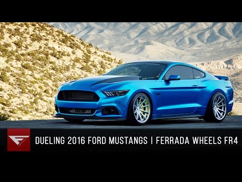 Dueling 2016 Mustang GTs | Ferrada Wheels FR4 Machine Silver and FR4 Matte Bronze