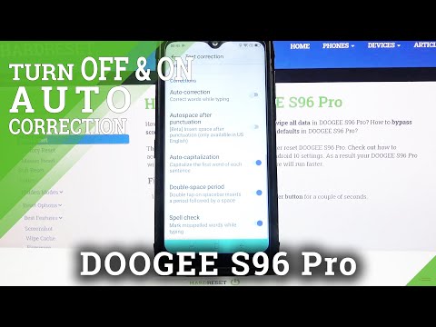 How to Turn On Auto Correction in DOOGEE S96 Pro – Disable Auto Correction