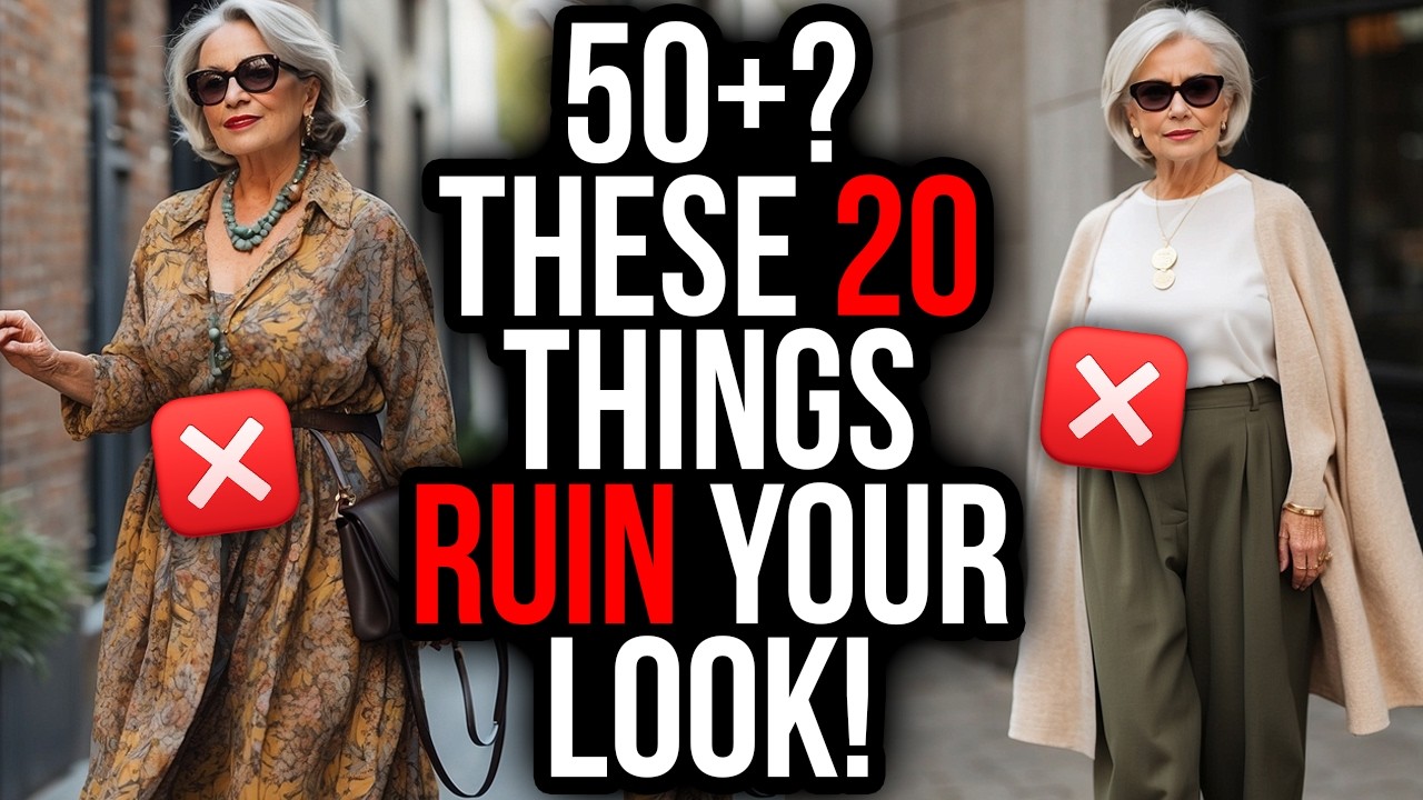 20 Things Elegant Women Over 50+ Would NEVER Be Seen Wearing!