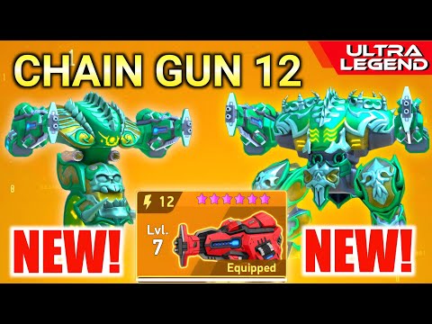 New Chain Gun 12 Legendary Weapon with Killshot & Brickhouse🔥Mech Arena