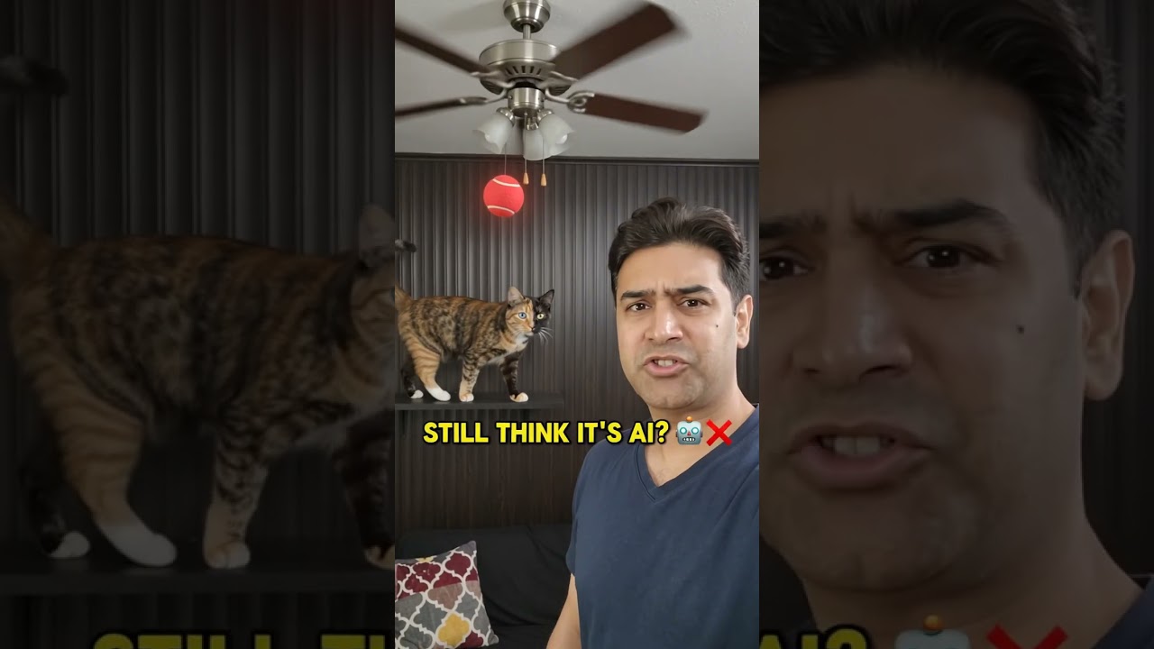 Cat vs. Ceiling Fan: Who Wins? 😂