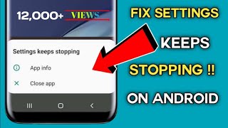 settings keeps stopping /SamsungM01core / মোবাইলের সেটিং অপশন কাজ করেনা। #settings_keeps_stopping