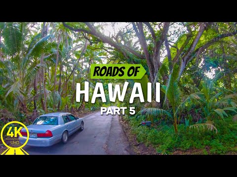 4K Scenic Drive Video for Indoor Cycling ǀ Training ǀ Treadmill - Picturesque Hawaii Roads - Part #5