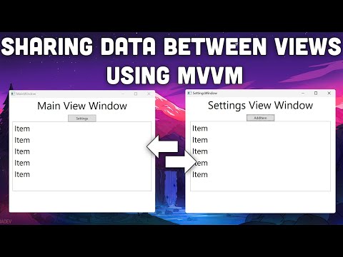Mastering Sharing Data Between ViewModels in WPF Tutorial using MVVM