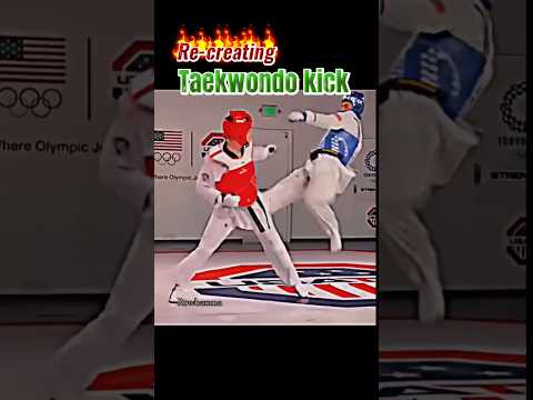 Taekwondo kicks#shorts #recreating #taekwondo #karate #taekwondokick #martialarts #kick #kickboxing