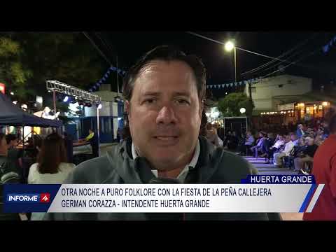 GERMAN CORAZZA - INT. HUERTA GRANDE - OTRA NOCHE A PURO FOLKLORE CON LA FIESTA DE LA PEÑA CALLEJERA