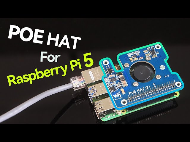 Vídeo relacionado con Power Over Ethernet (PoE) Hat para Raspberry Pi 4B / 3B+, IEEE 802.3af/at, 5V 4A USB-A y 12V 2A Salidas de Encabezado, Ventilador de Refrigeración Integrado y Chip MP8676 Buck