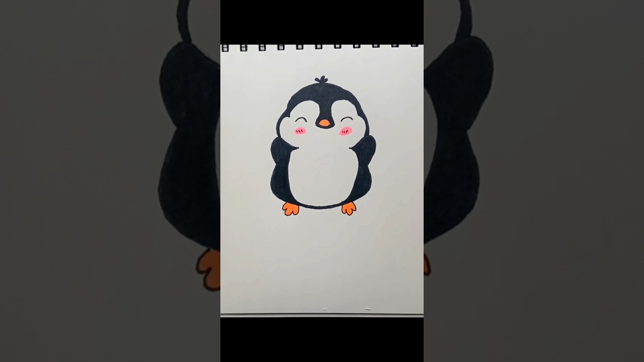 Cute Little Penguin Coloring