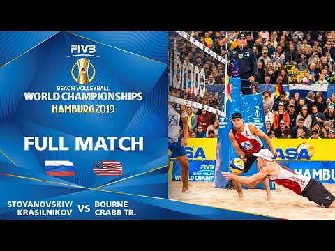 Stoyanovskiy/Krasilnikov vs. Bourne/Crabb - SemiFinal | Beach Volleyball World Champs Hamburg 2019