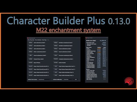 Neverwinter: Character Builder Plus v0.13.0! Enchantment rework!