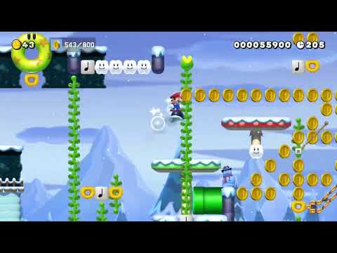 Automatic level   don't move :-) by たぼっち [Tabochi] 🍄Super Mario Maker 2 ✹Switch✹ #cdf