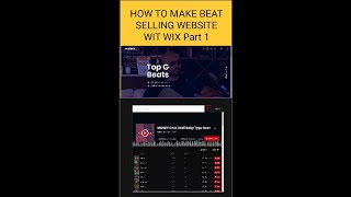 How to make a beat selling website with WIX & Beatstars for FREE Part 1 #Shorts #youtubeshorts