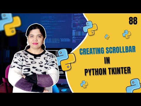 Scrollbar In Tkinter Gui Python Tkinter Gui Tutorial Crack It With Anu Tutorial 88