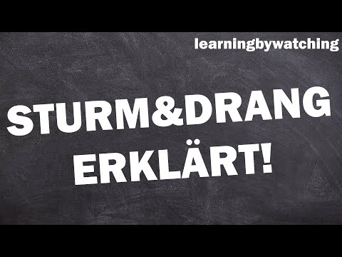 Sturm und Drang Epoche einfach erklärt!