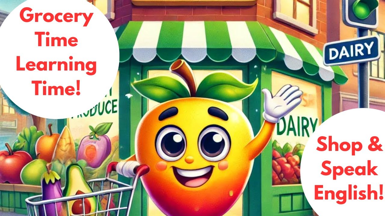 Learn English with Grocery Shopping Adventures! Grocery Store Conversations Made Easy #learnenglish