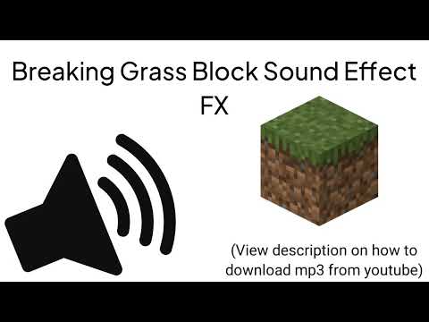 HD - Breaking Grass Block All Sound Effects