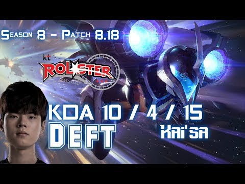 KT Deft KAI'SA vs KALISTA ADC - Patch 8.18 KR Ranked