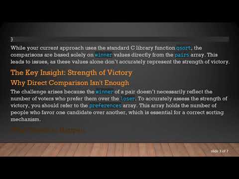 Understanding the sort_pairs Function in CS50's Tideman Problem