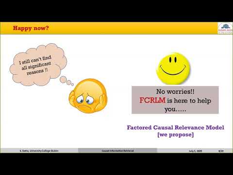 Retrieving Potential Causes from a Query Event: SIGIR 2020 Pre-recorded Presentation