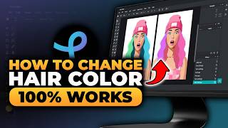 How To Change Hair Color in Pixlr (FAST & EASY) | 100% WORKS | NO Yapping, To The Point!