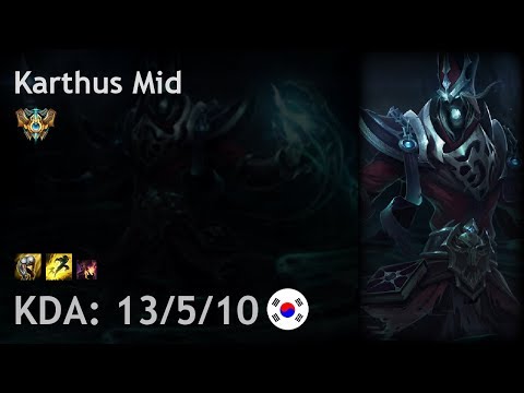 Karthus Mid vs Cassiopeia - KR Challenger Patch 7.19